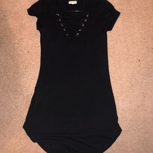 Black mini dress